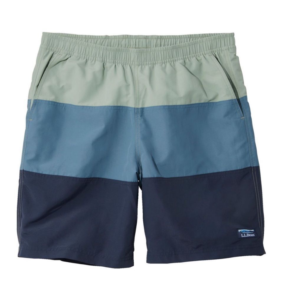 L.L. bean Men's Classic Supplex Sport Shorts Colorblock 8" size xxl Navy